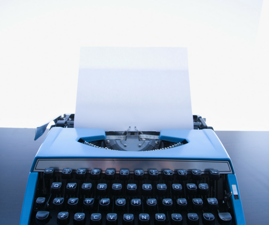 Fun with words... a blank page. Blog article by CL Charlesworth, fiction writer